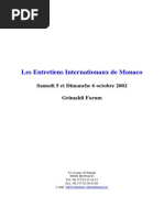 Entretiens Internationaux de Monaco