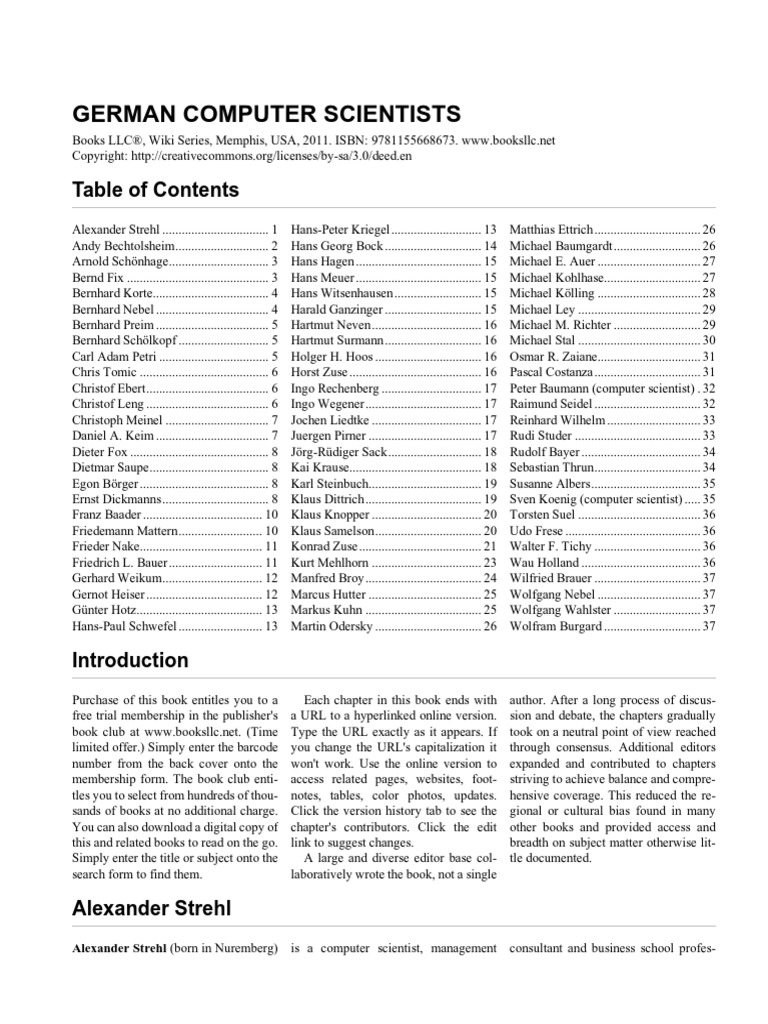 German Computer Scientists | PDF