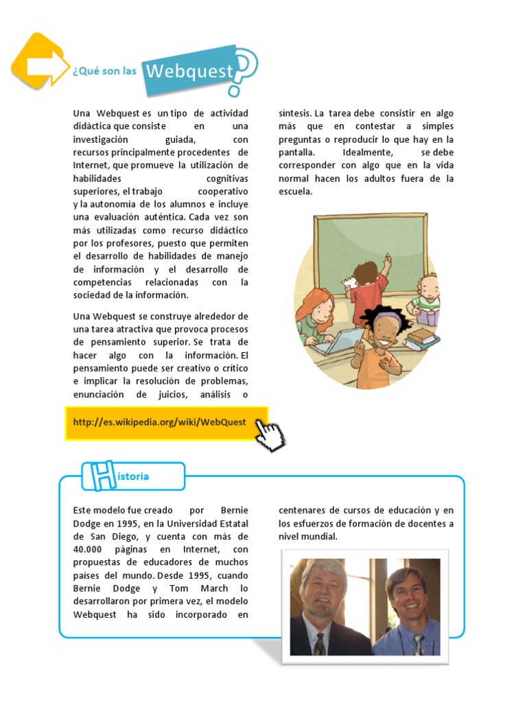 Qué es una Webquest y sus tipos | PDF | Aprendizaje | Cognición