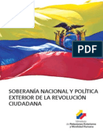 Soberanía Nacional y Política Exterior de La Revolución Ciudadana