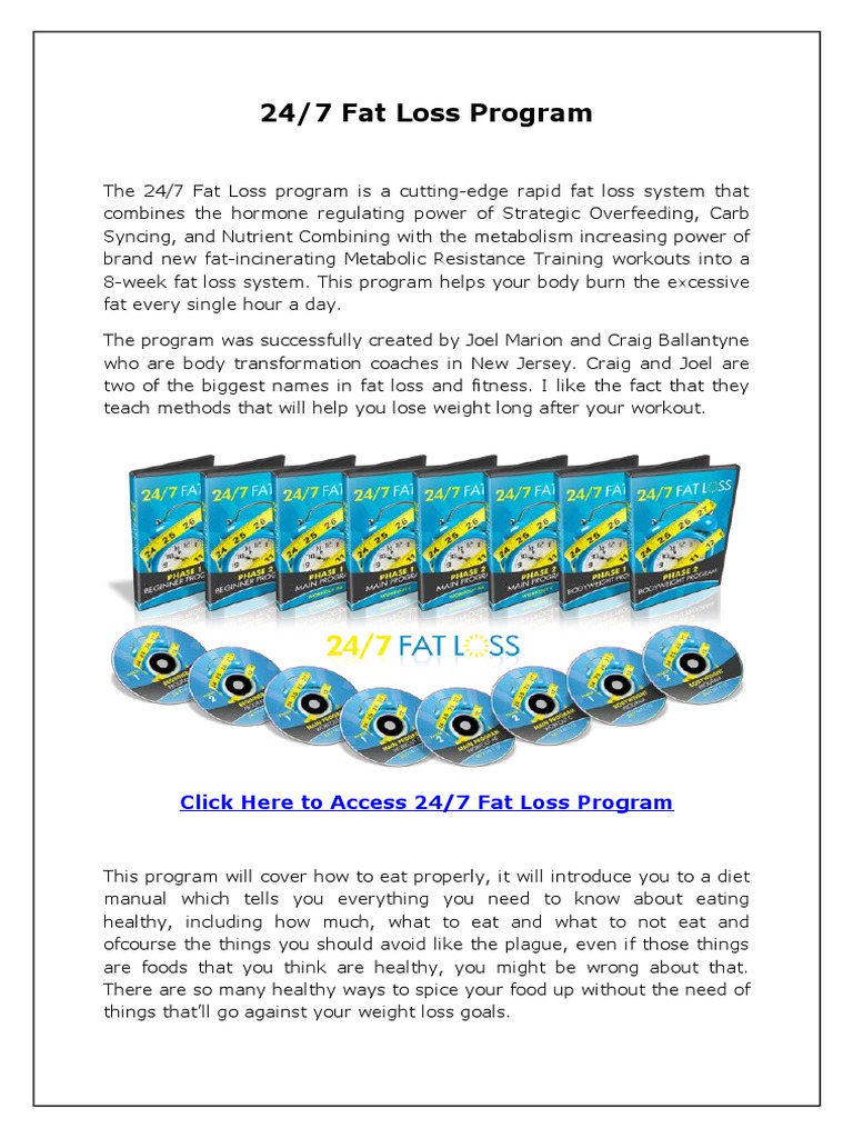 247 Fat Loss Program | Strength Training | Weight Loss