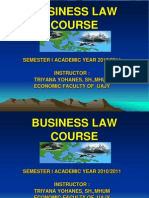 Course of Business Law Before Final Exam