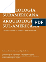 GNECCO, C. y A. HABER. Arqueología suramericana, Vol 2, N_2. 2006