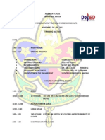 Training Matrix On Scouting