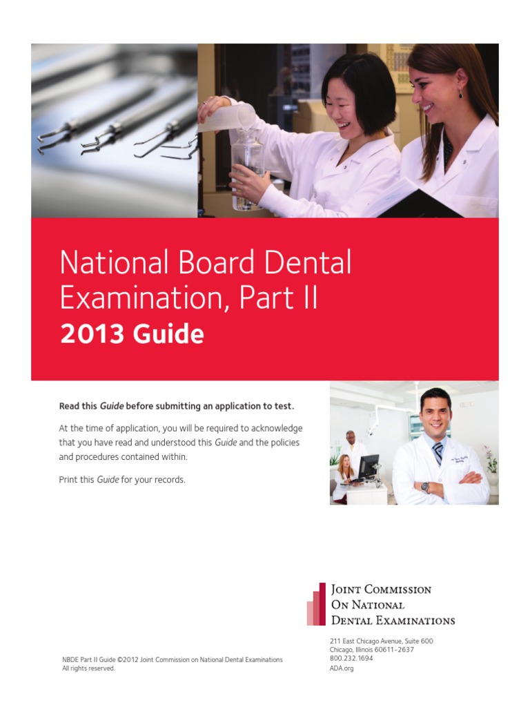 Nbde02 Examinee Guide | PDF