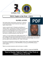 Fugitive of The Week: Daniel Austin