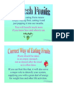 Correct Way of Eating Fruits...........