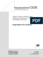 Patrones Visuales en Análisis Técnico: Identificación Algorítmica y Evaluación de Estrategias de Inversión Sergio Mario Ferro Cárdenas