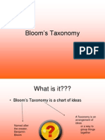 Bloom's Taxonomy Chart