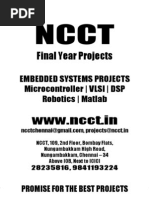 Download Micro Controller Project Titles 2009 - 2010 NCCT Final Year Projects by ncctrtp SN20109959 doc pdf