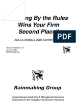 "Playing by The Rules Wins Your Firm Second Place": AIA LA Mobius 2009 Conference