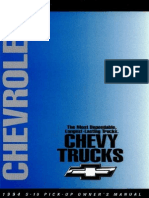 1994 Chevrolet Blazer S10 Owner's Manual
