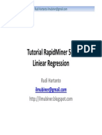 Rudi Hartanto - Tutorial 02 RapidMiner 5.3 Linear Regression