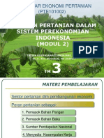 TM Ke 3 Peran Pertanian DLM Sistem Perekonomian Indonesia