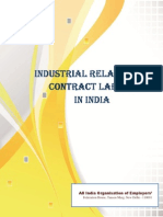 Industrial Relations and Contract Labour in India