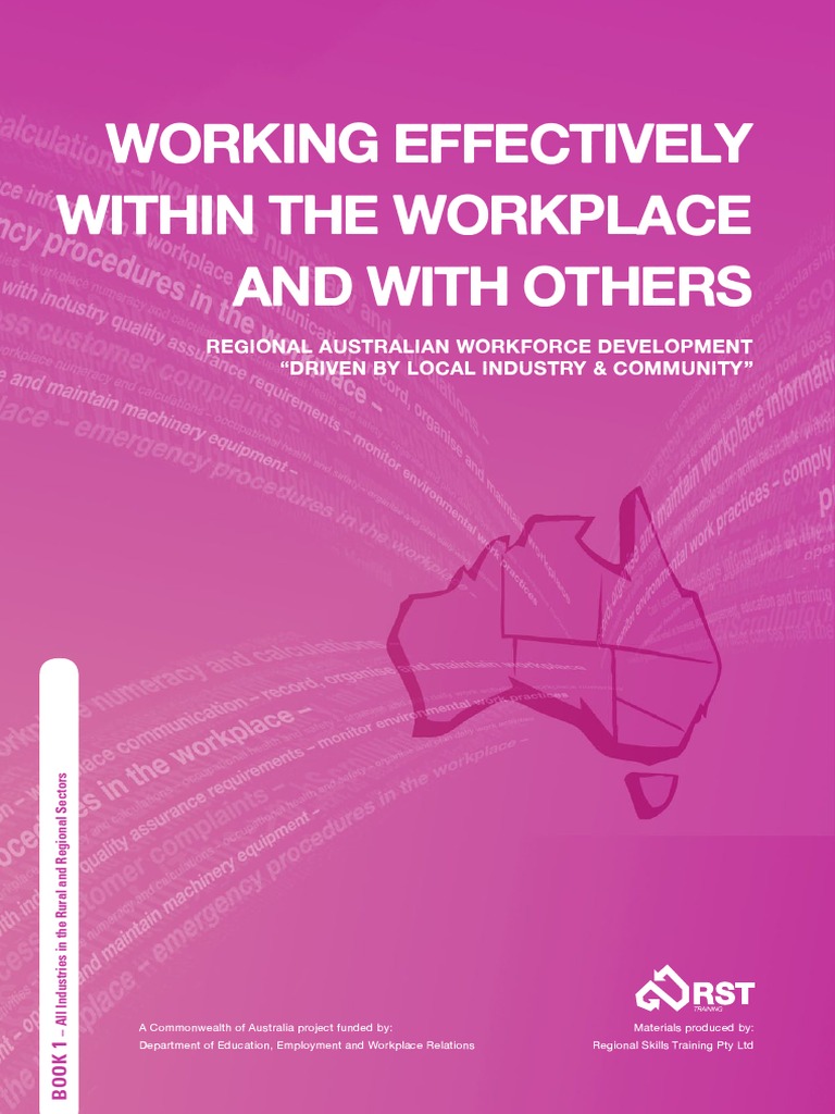Working Effectively Within The Workplace and With Others Book 1 | PDF ...