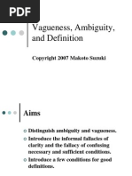Ambiguity and Vagueness(Short)