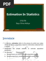 Statistical Estimation