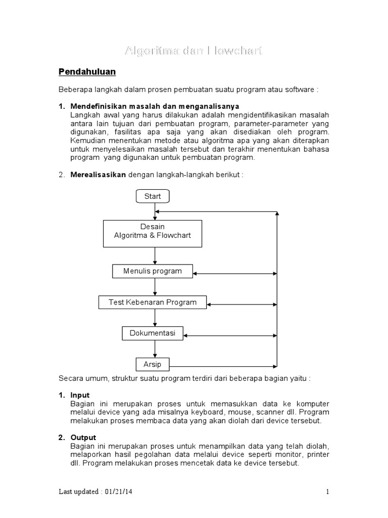 Algoritma dan Flowchart dalam Program | PDF