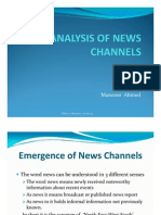 Analysis of News Channels 111