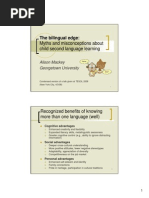 Bilingual Edge PowerPoint Handout