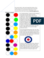 Colour Palettes Media Coursework