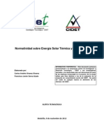 Normatividad Sobre Energia Solar Termica y Fotovoltaica