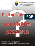 Da Li Ste Upoznati Sa Vasim Pravima