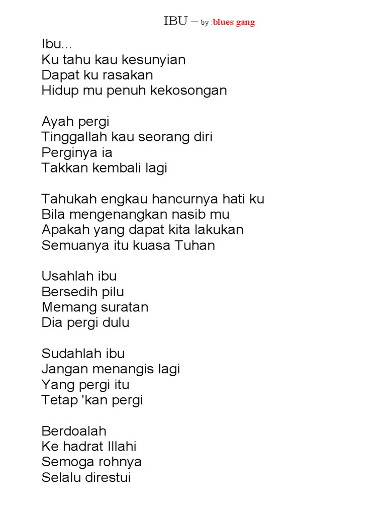 Ibu Blues Gang Pdf