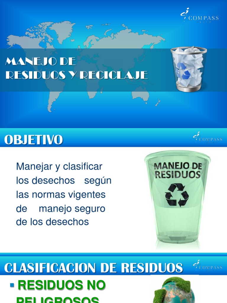 Clasificación y Manejo de Residuos | PDF | Reciclaje | Residuos