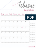 FaraPartyDesign Calendario Febrero 2014