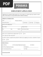 Employment Application 0