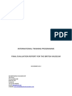 International Training Programme Final Evaluation Report 1