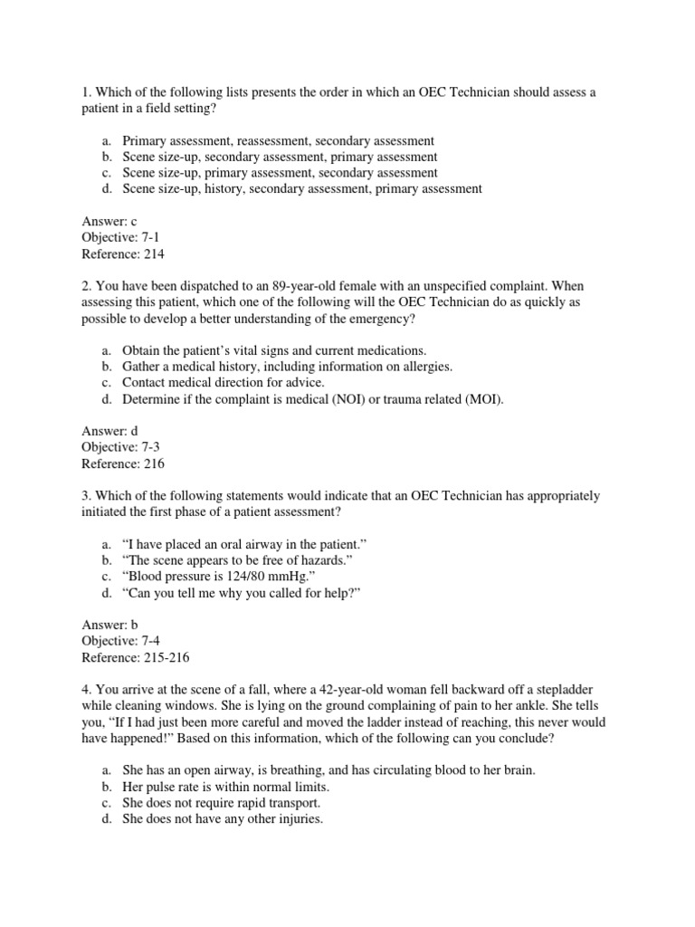 OEC Chapter 7 | PDF | Major Trauma | Coma