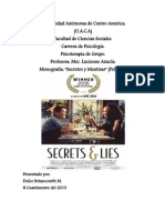 Análisis de La Película - Secretos y Mentiras 18-08-13