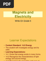 Magnets and Electricity: Write-On Grade 5