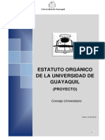 Proyecto Estatuto Organico Consejo 12 Enero