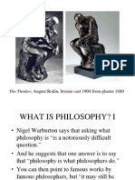 The Thinker by Rodin analyzed in philosophy document