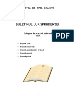 Buletin Jurisprudenta CA Craiova