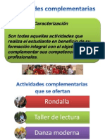 ACTIVIDADES COMPLEMENTARIAS