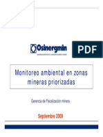 Monitoreo Por Zonas Mineras - 2008