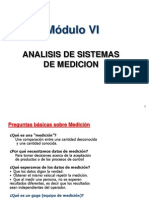 Módulo VI: Analisis de Sistemas de Medicion