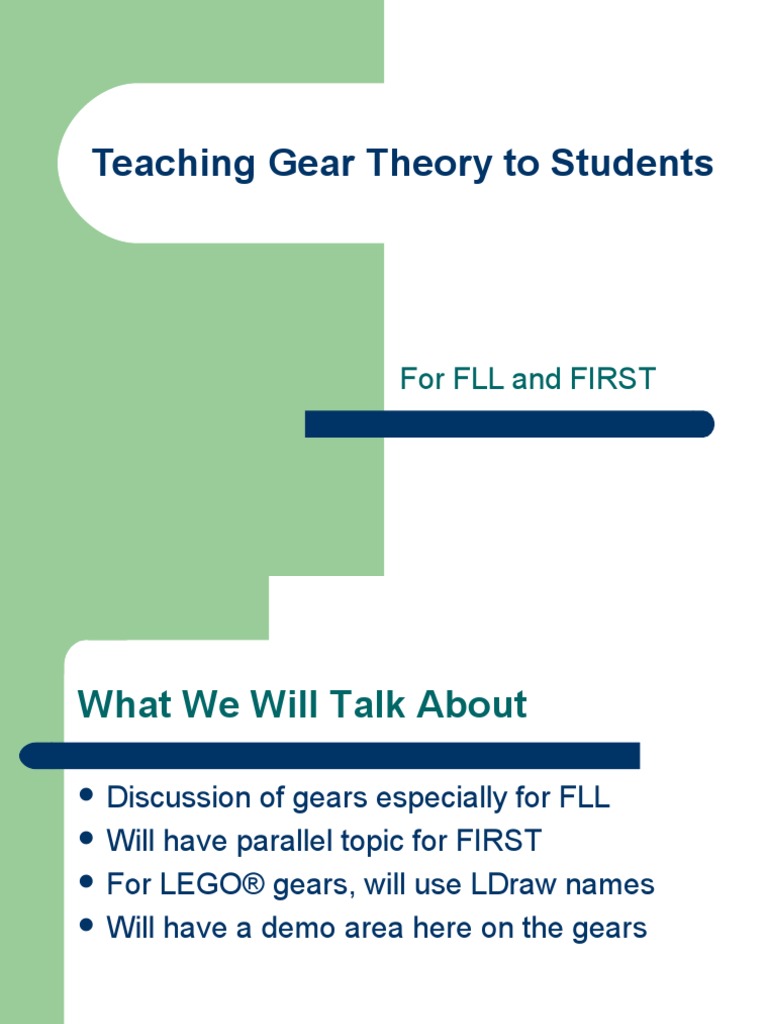 2005CON Teaching Gear Theory To Students | PDF