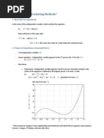 Lab #5: Roots: Bracketing Methods : 1. Root (Of An Equation)