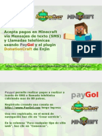 Acepta Pagos en Minecraft Via Mensaje de Texto (SMS) y Llamadas Telefonicas Usando PayGol y DonationCraft de Enjin