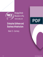 Enterprise Software and Business Infrastructure: Week 12 - Summary