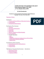 Karl Krumbacher - The History of Byzantine Literature From Justinian To The End of The Eastern Roman Empire (527-1453) - 1897