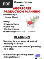 Aggregate Production Planning