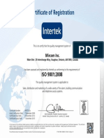 Mircom Iso Certificate