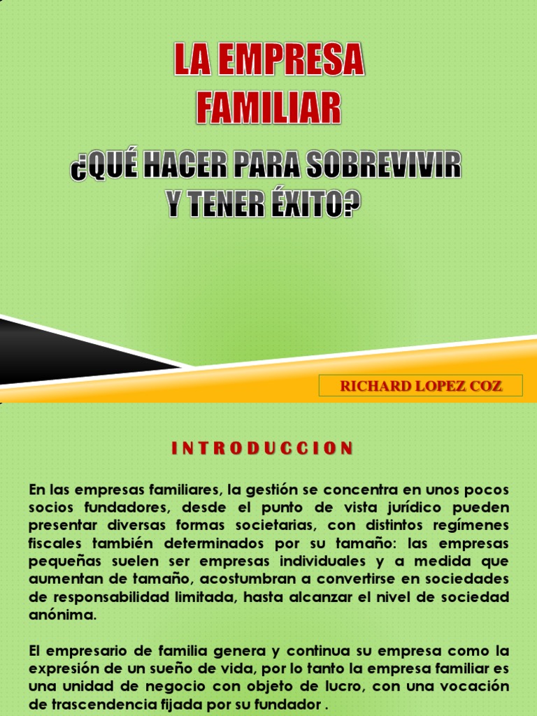 Claves del Emprendimiento Familiar | PDF | Planificación | Toma de ...